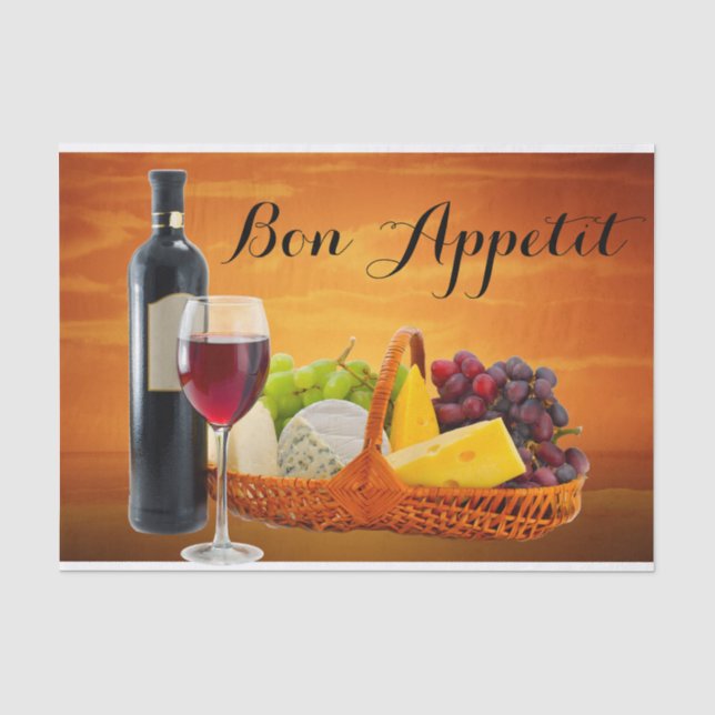 Bon Appetit Tissue Gift Paper Seidenpapier (Vorderseite)