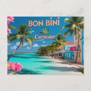 Bon bini à la carte postale de curacao