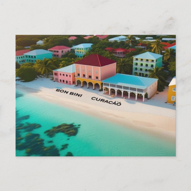 Bon bini curacao Postkarte (Vorderseite)