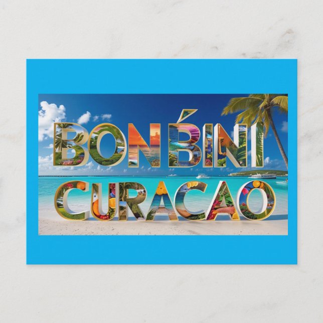 Bon bini curacao Postkarte (Vorderseite)