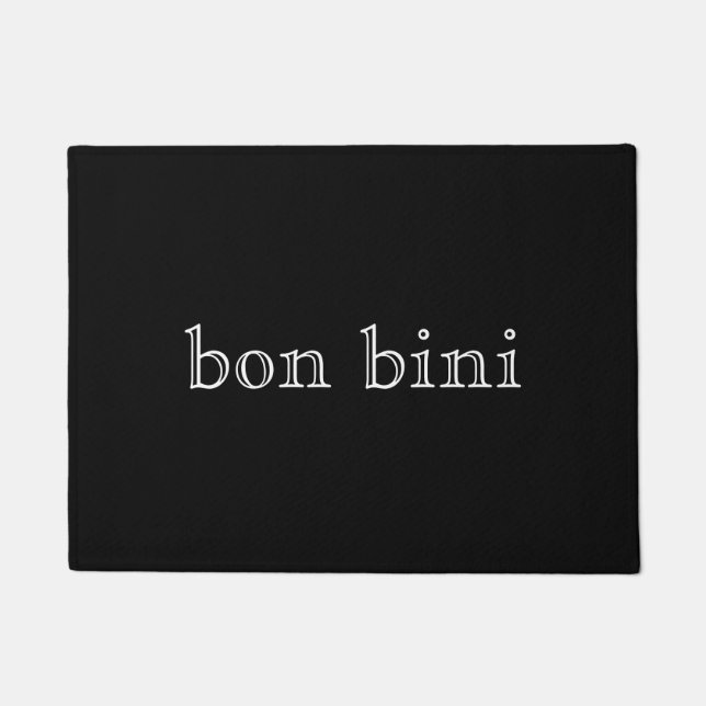 Bon bini fußmatte (Vorderseite)