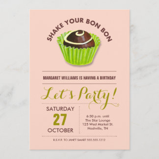 Bon Bon Birthday Party Einladung