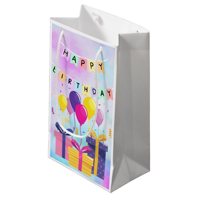 Bon cadeau d'anniversaire Sac (Devant Angle)