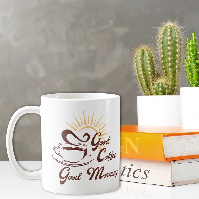 Bon Café Bon Matin Café Mug (Créateur téléchargé)