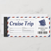 Bon de croisière Carte d'embarquement Billet de va