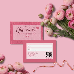 Bon de la Saint-Valentin Sweet Pink