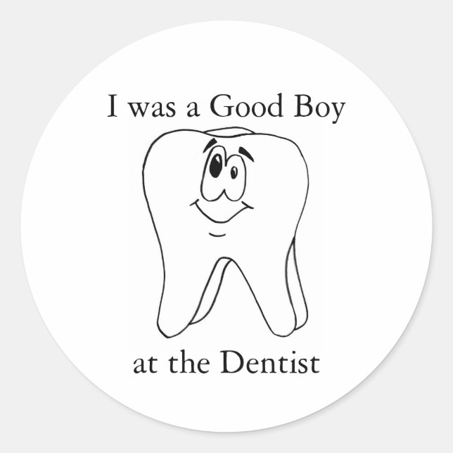 Bon garçon aux Stickers Dentist (Devant)