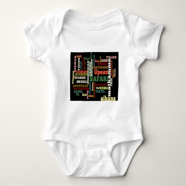 Bon Italian Irish Safari Hapanese Voyage Baby Strampler (Vorderseite)
