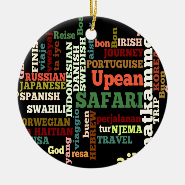 Bon Italian Irish Safari Hapanese Voyage Keramikornament (Vorne)