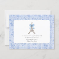 Bon Jour Bebe Romantic Blue Französisch Vielen Dan