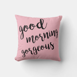 Bon Matin Superbe Oreiller Rose