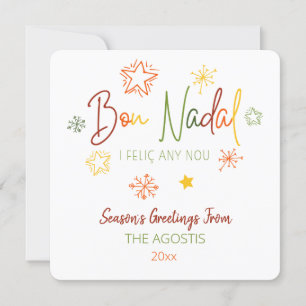 Bon Nadal i feliç any nou, katalanische Weihnachts