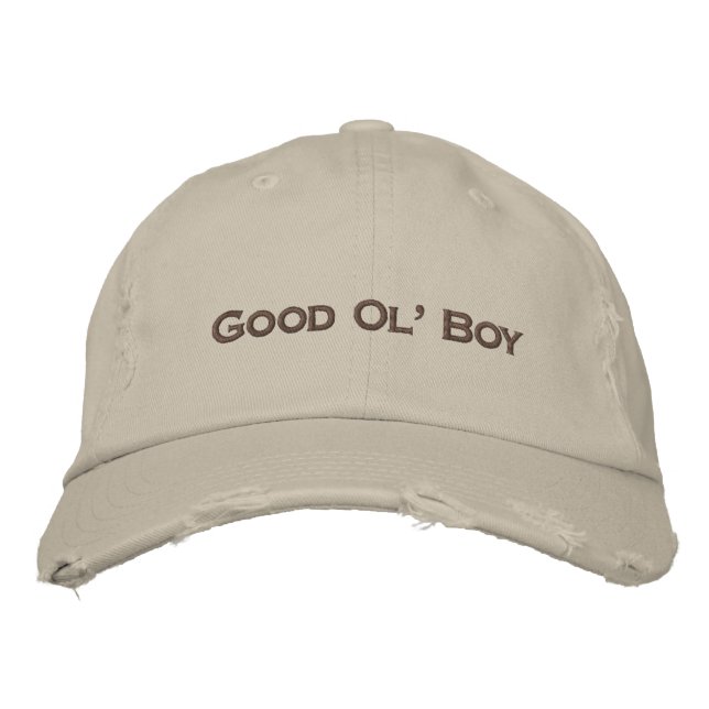 Bon Ol'Boy casquette casquette de baseball brodé (Devant)