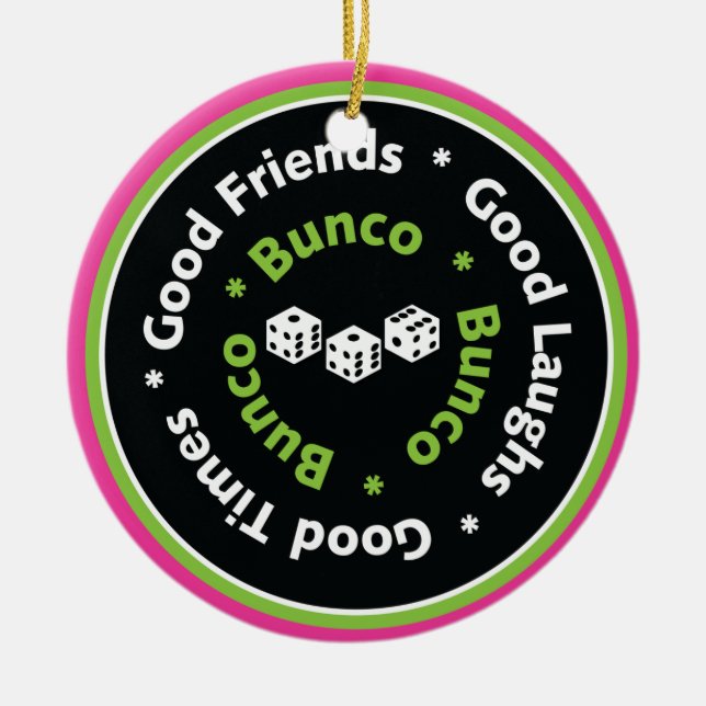 bon ornement d'amis de bunco (Devant)