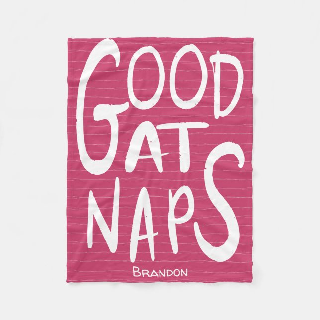 Bon Pour Les Naps - Couverture En Toison Rose Chau (Devant)