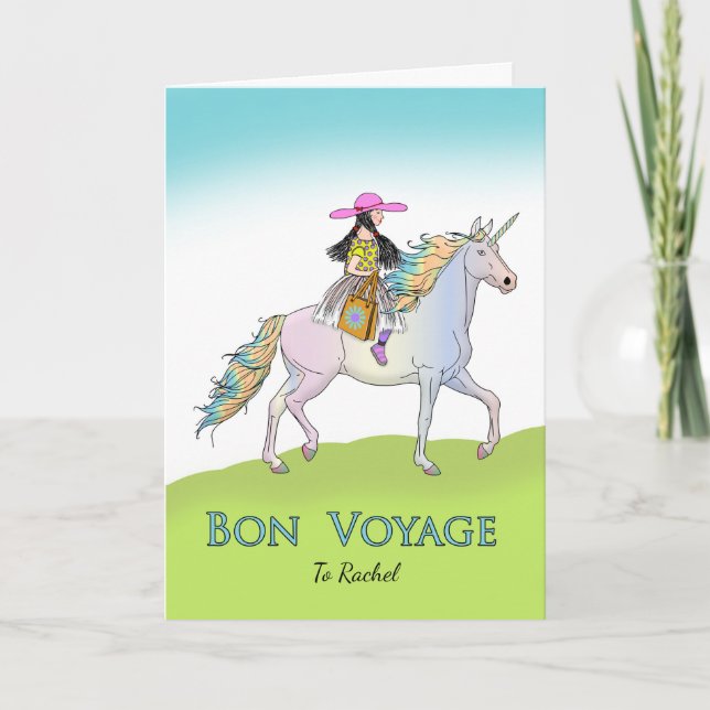Bön Reise für Mädchen, Einhorn-Abenteuer Karte (Vorderseite)