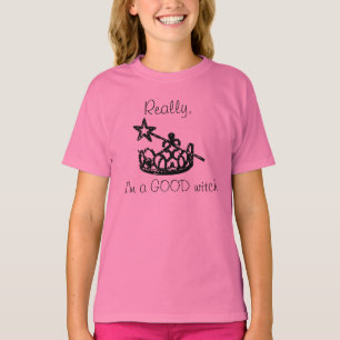 Bon T-shirt de sorcière de filles