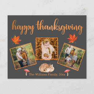 bon thanksgiving 3 photos collage gris carte