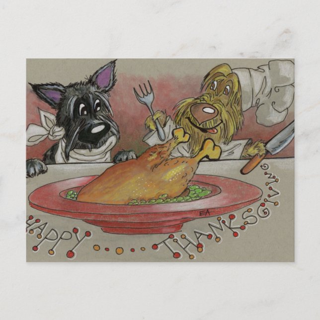 Bon thanksgiving, Bonne Turquie jour Carte postale (Devant)