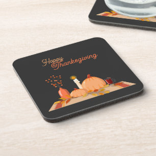 Bon thanksgiving Carré Dessous de verre en plastiq
