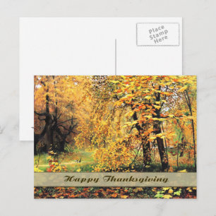 Bon thanksgiving. Carte postale Art
