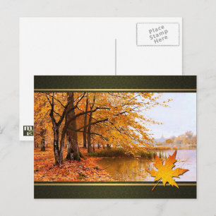 Bon thanksgiving. Carte postale Art