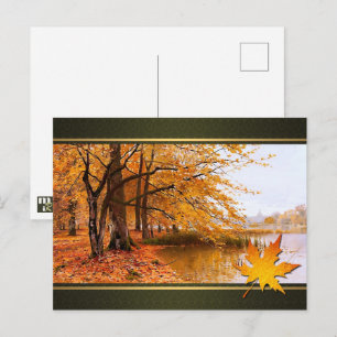 Bon thanksgiving. Carte postale Art