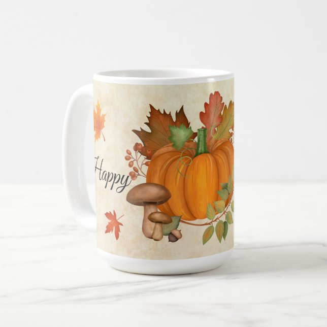 Bon thanksgiving Citrouille Mug (Devant gauche)