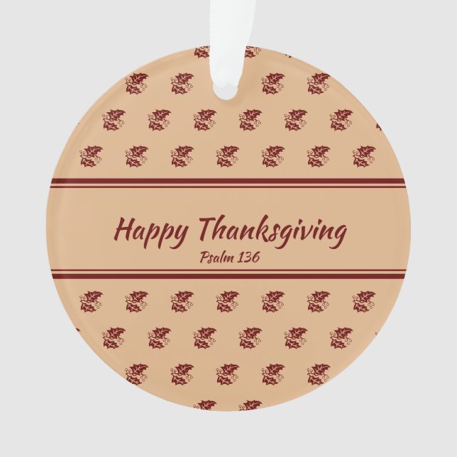 BON THANKSGIVING Customisé Feuille BEIGE (devant)