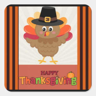 Bon thanksgiving, design populaire, Autocollant ov