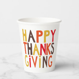 BON THANKSGIVING ! Gobelet en papier
