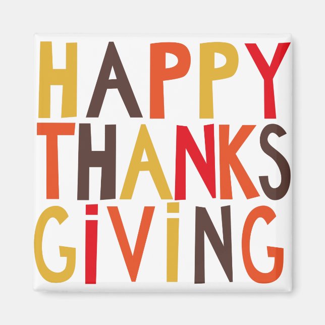 BON THANKSGIVING ! Magnet (Devant)