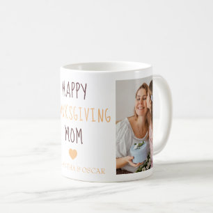 Bon thanksgiving Maman 2 Photos Carrés Café Mug