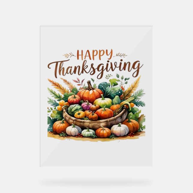 Bon thanksgiving - Panier de récolte avec Citrouil (Recto)