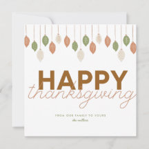 BON THANKSGIVING RETRO | Carte de voeux