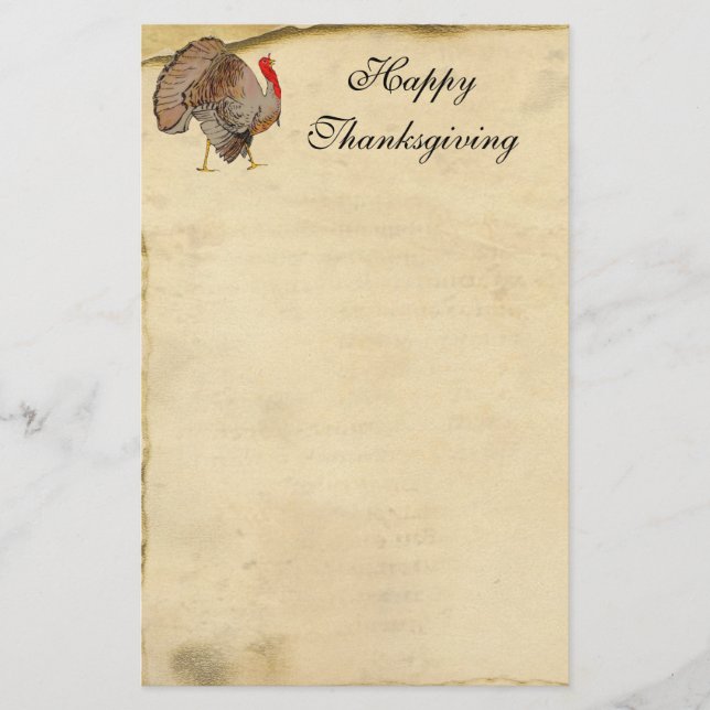 Bon thanksgiving Turquie Papeterie (Devant)