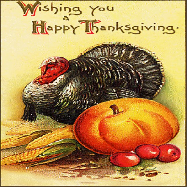 Bon thanksgiving Turquie Photo Sculpture (Devant)