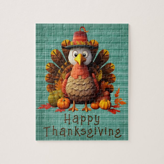 Bon thanksgiving Turquie Puzzle (Vertical)