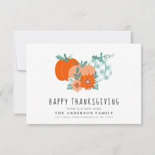 Bon thanksgiving vacances déménagement faire-part