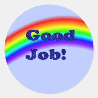 Bon travail Sticker Arc-en-ciel, petit