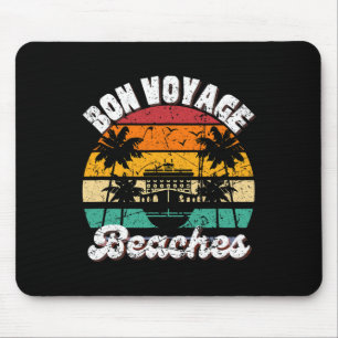 Bon Voyage Beaches Kreuzfahrtschiff Grafik für Kre Mousepad
