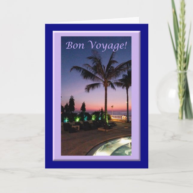 Bon Voyage Card Feiertagskarte (Vorderseite)