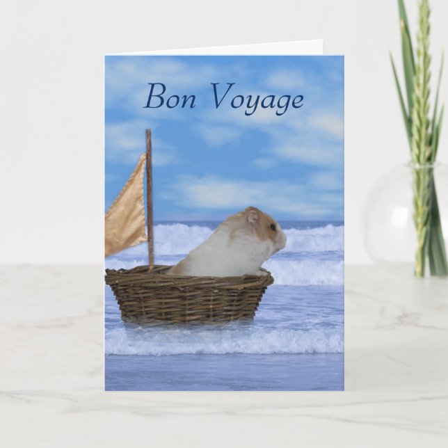 Bon Voyage Grußkarte Karte (Vorderseite)