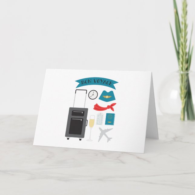 Bon Voyage Karte (Vorderseite)