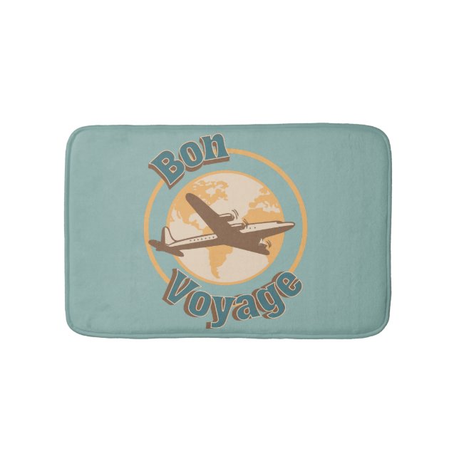 Bon Voyage Lassen Sie uns das Weltdesign bereisen Badematte (Vorderseite)