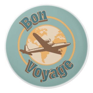 Bon Voyage Lassen Sie uns das Weltdesign bereisen Keramikknauf
