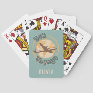 Bon Voyage Lassen Sie uns das Weltdesign bereisen Spielkarten