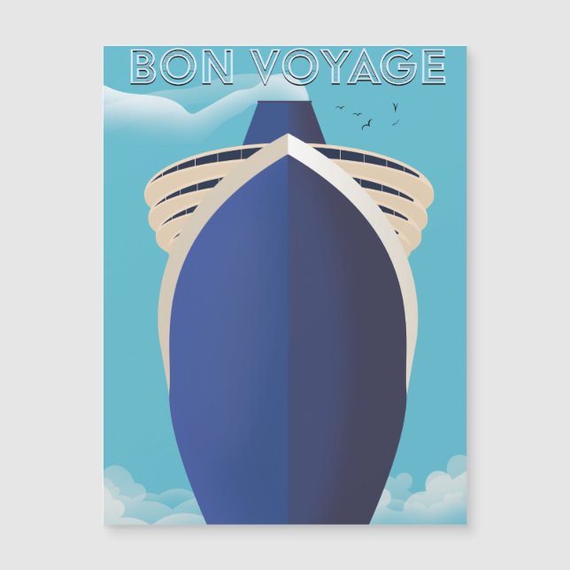 Bon Voyage Magnetkarte (Vorderseite)