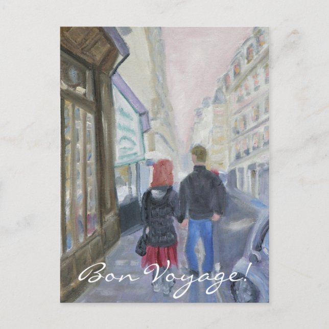 Bon Voyage Postkarte (Vorderseite)