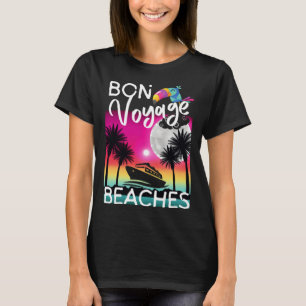 Bon Voyage Strände Tropisches Kreuzfahrtschiff Gra T-Shirt